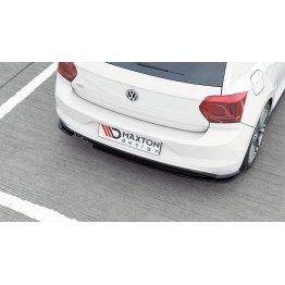 Накладка сплиттер на задний бампер на Volkswagen Polo VI GTI